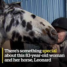 83 year old Judith Hubbard, her Appaloosa gelding named Leonard is more than just a horse